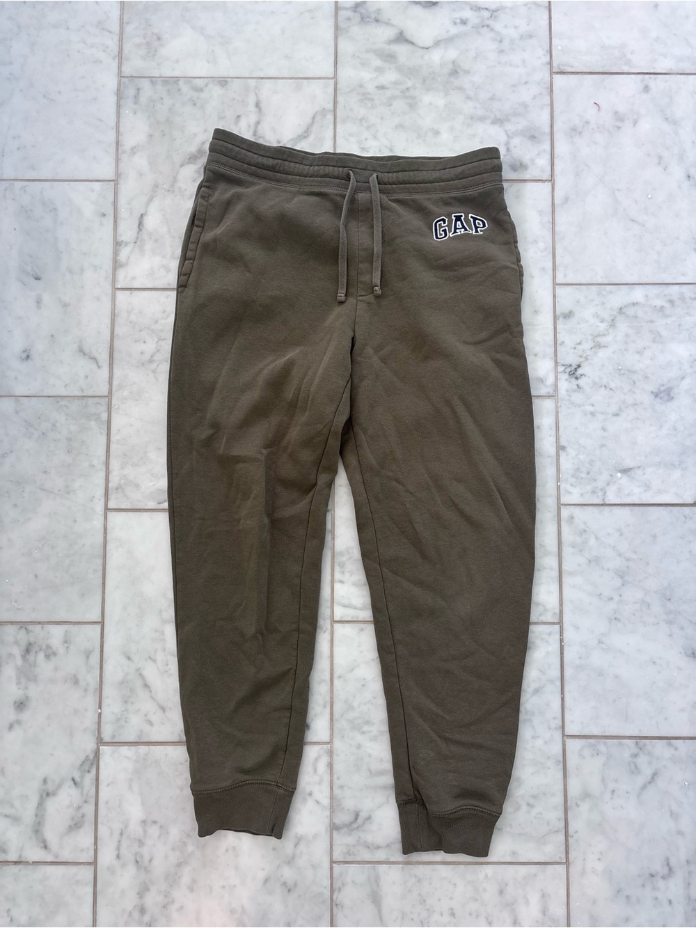 GAP Olive Jogger Sweatpants with Drawstring